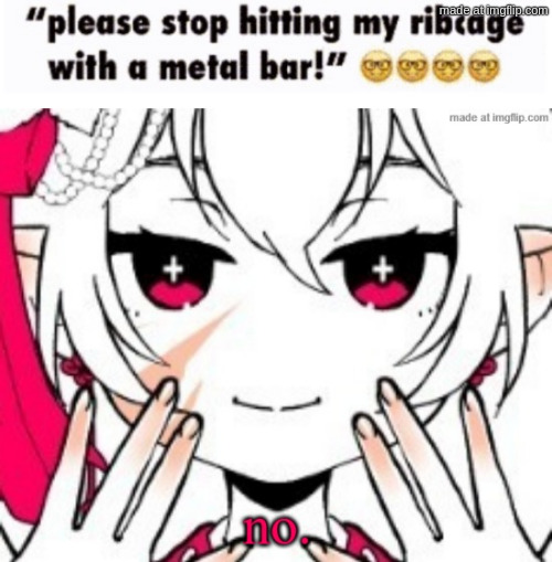 nah | image tagged in angel dragnoc no | made w/ Imgflip meme maker