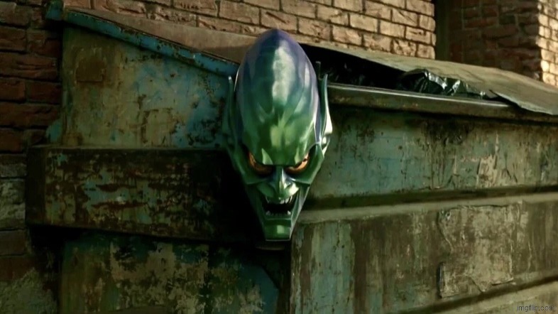 Green Goblin Mask | image tagged in green goblin mask | made w/ Imgflip meme maker