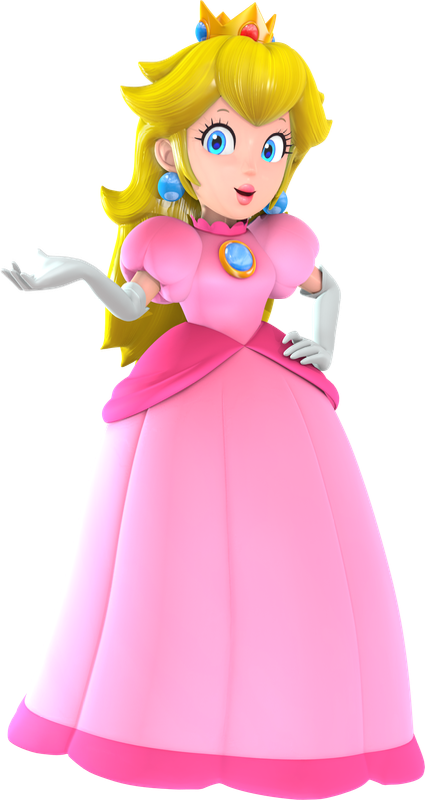 Princess Peach PNG Blank Meme Template