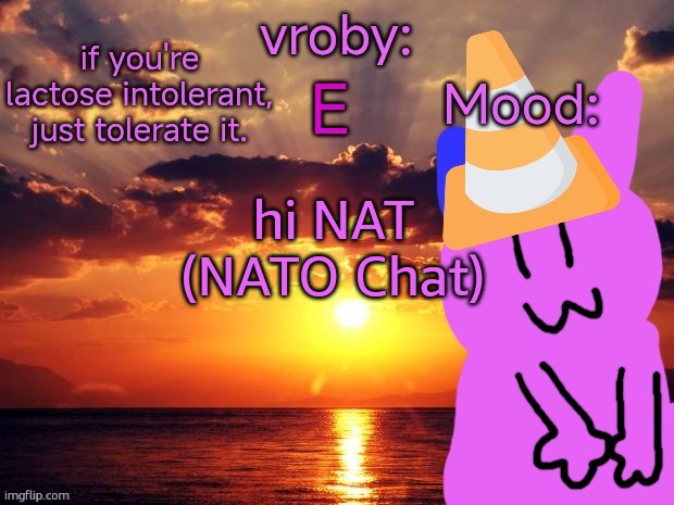 vroby temp cruz ye | hi NAT (NATO Chat) | image tagged in vroby temp cruz ye | made w/ Imgflip meme maker