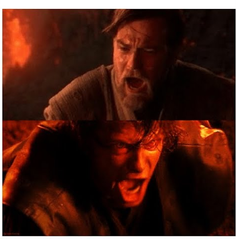 You were the chosen one Blank Meme Template
