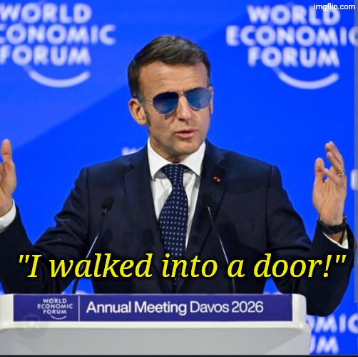 For sure | "I walked into a door!" | image tagged in for sure | made w/ Imgflip meme maker
