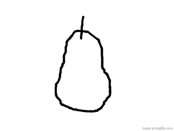 Hey look, a pear! | image tagged in blank white template | made w/ Imgflip meme maker