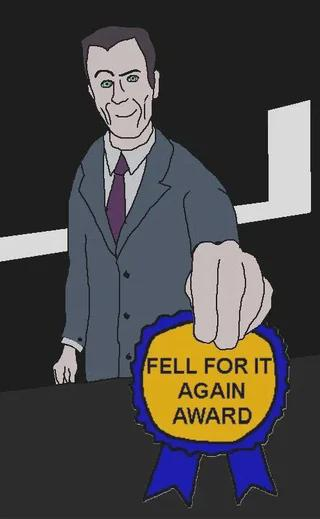 Gman Fell For It Again Award Blank Meme Template