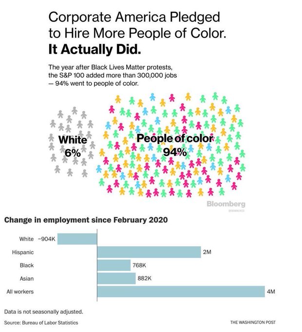 Corporate American Hired More People of Color Blank Meme Template