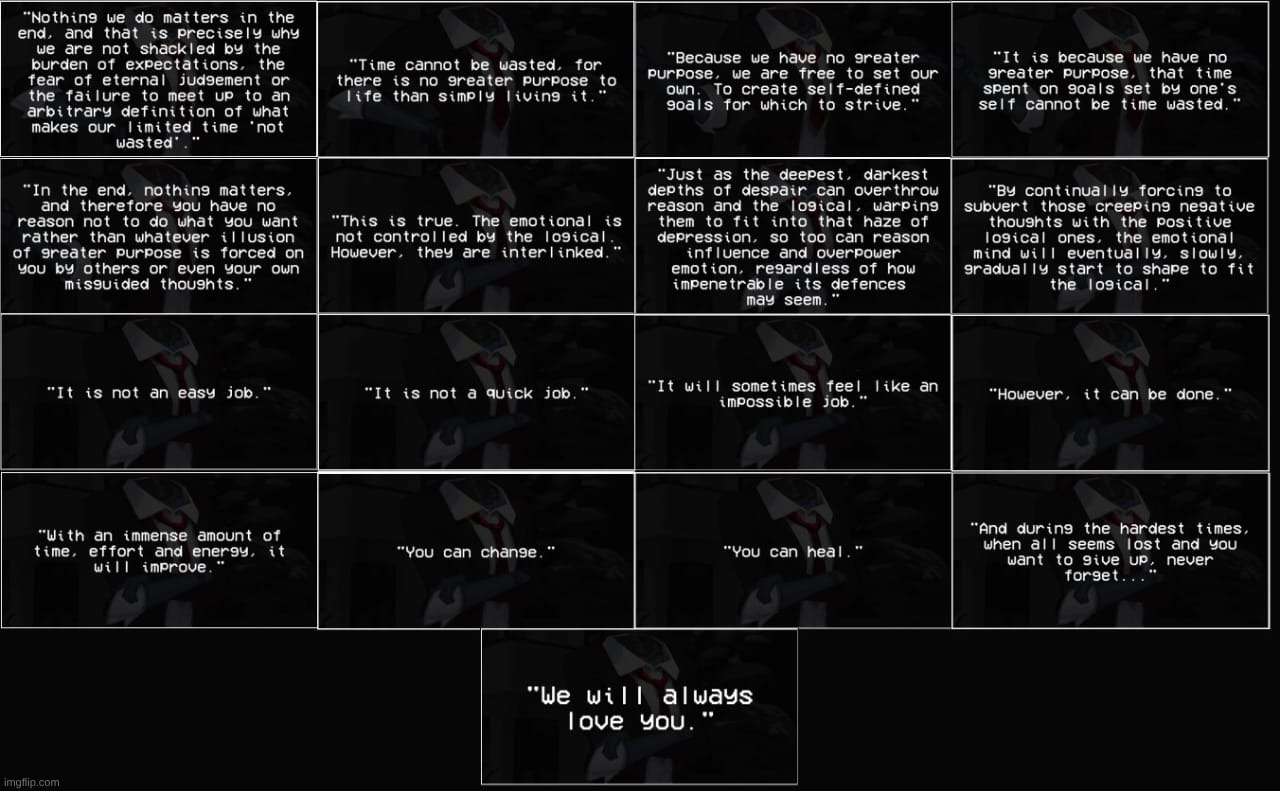 you've gotta zoom in to read it, but trust me, it's worth it. | made w/ Imgflip meme maker