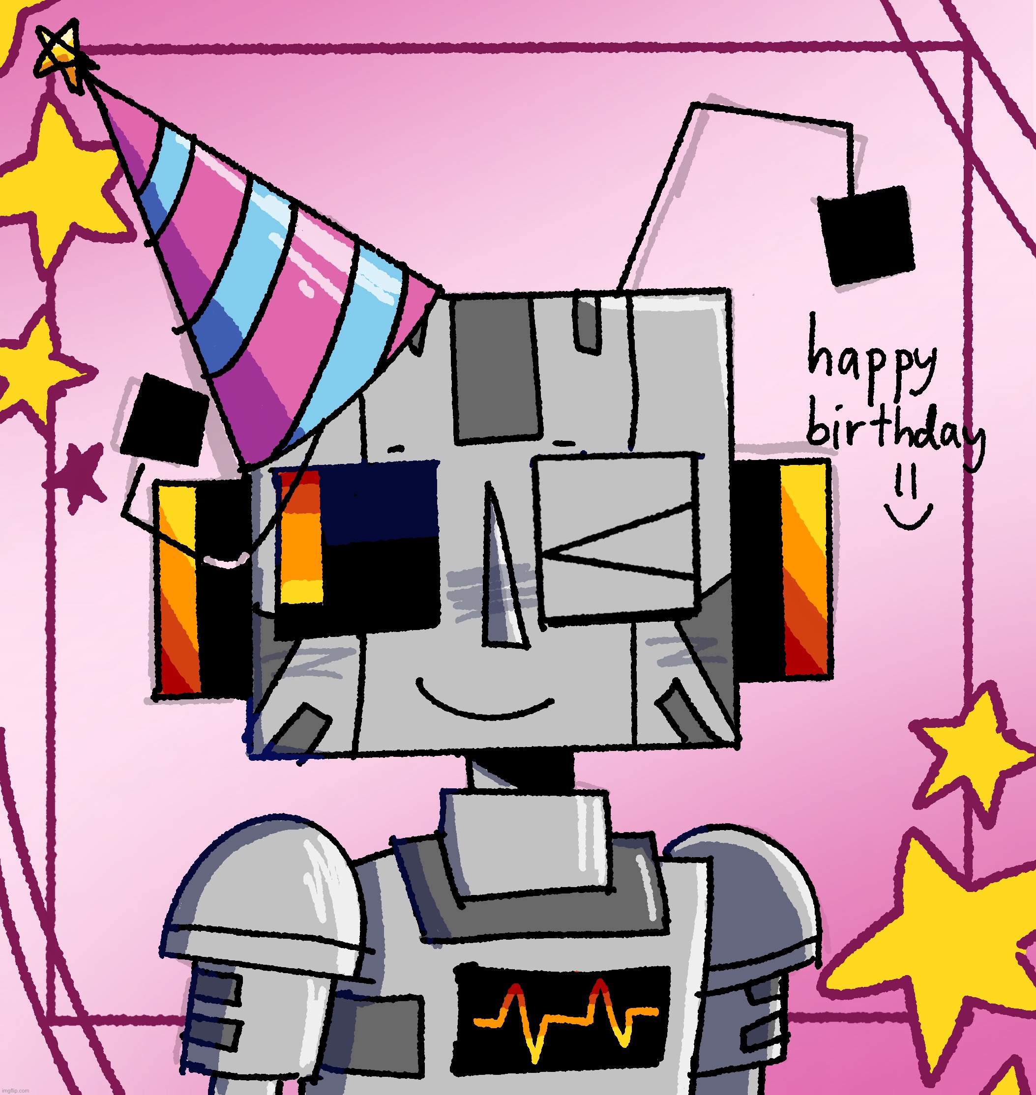 today’s my birthday yall (birthday art) | made w/ Imgflip meme maker