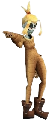 Melancholy ”Mel” Hill from Glitch Kart Blank Meme Template