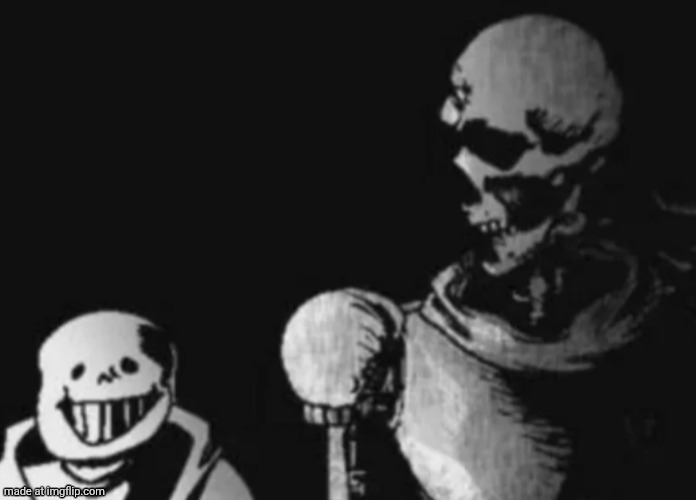 Imagine if this was a shared template. | image tagged in pickau and sansfancisco | made w/ Imgflip meme maker