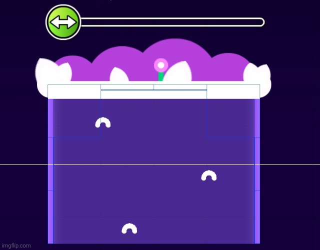 Does this block design look good (don't mind the blue it's hitboxes) | made w/ Imgflip meme maker