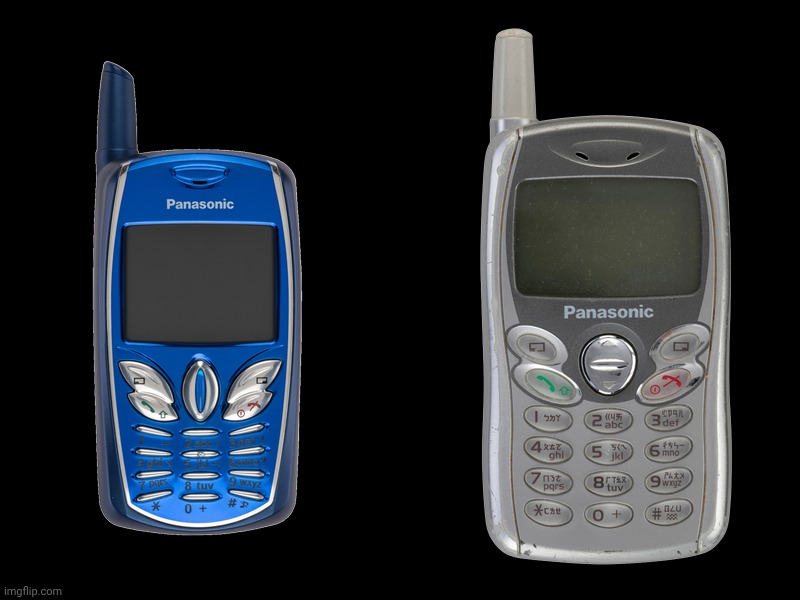 Panasonic G50 & GD55: World Smallest Production Phone | image tagged in panasonic g50,panasonic gd55 | made w/ Imgflip meme maker