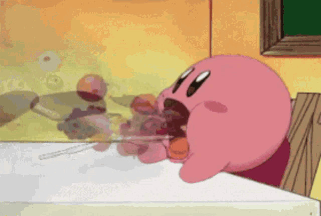 Kirby hungry Blank Meme Template