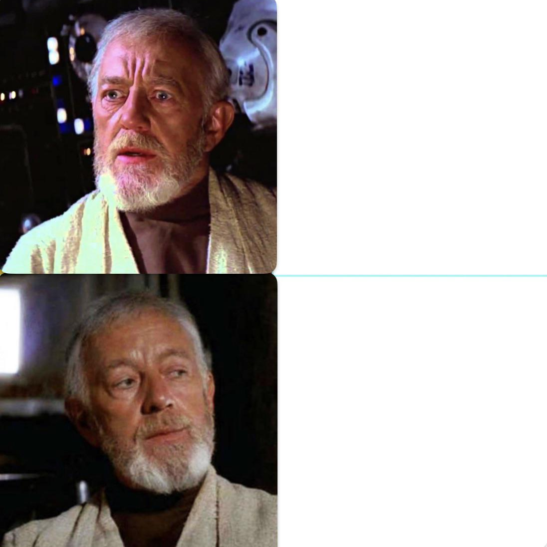 Obi Wan I felt a great disturbance Blank Meme Template