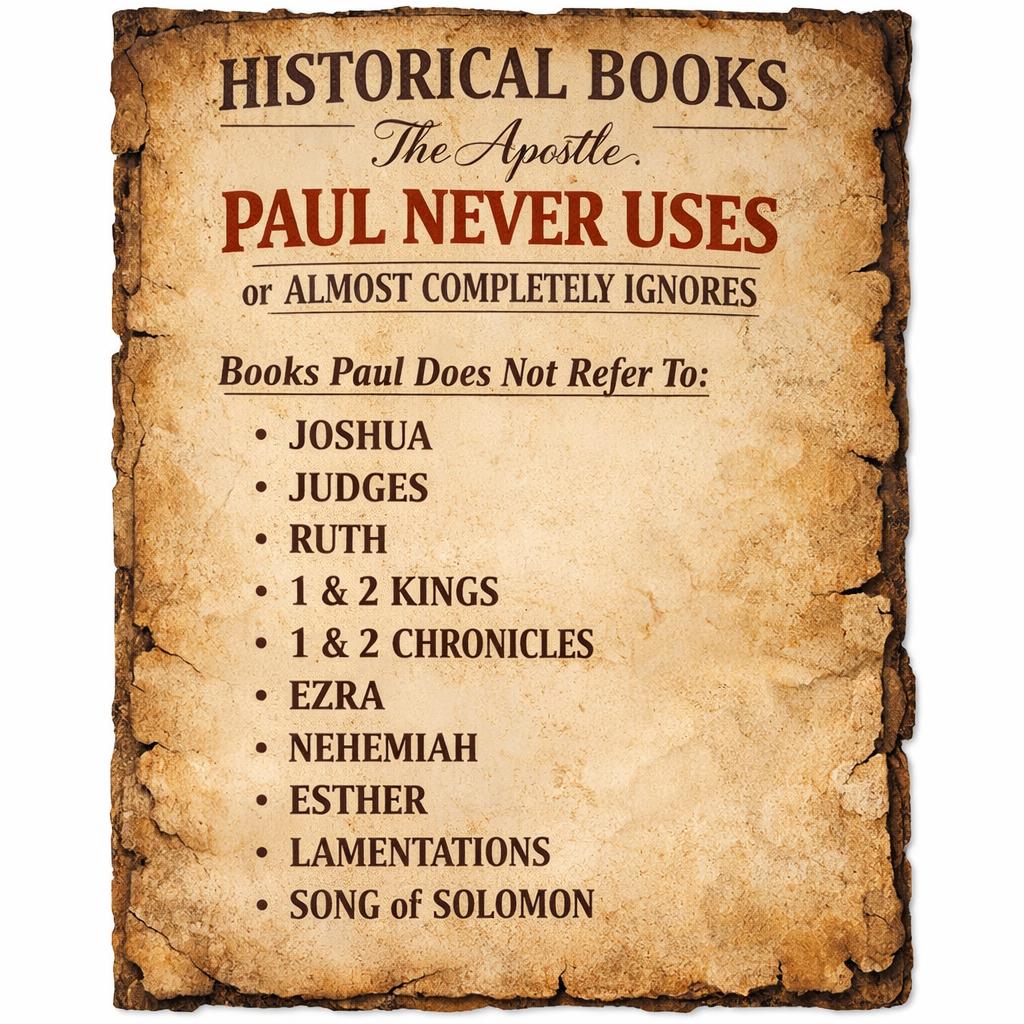 HISTORICAL BOOKS The Apostle PAUL NEVER USES or ALMOST COMPLETEL Blank Meme Template