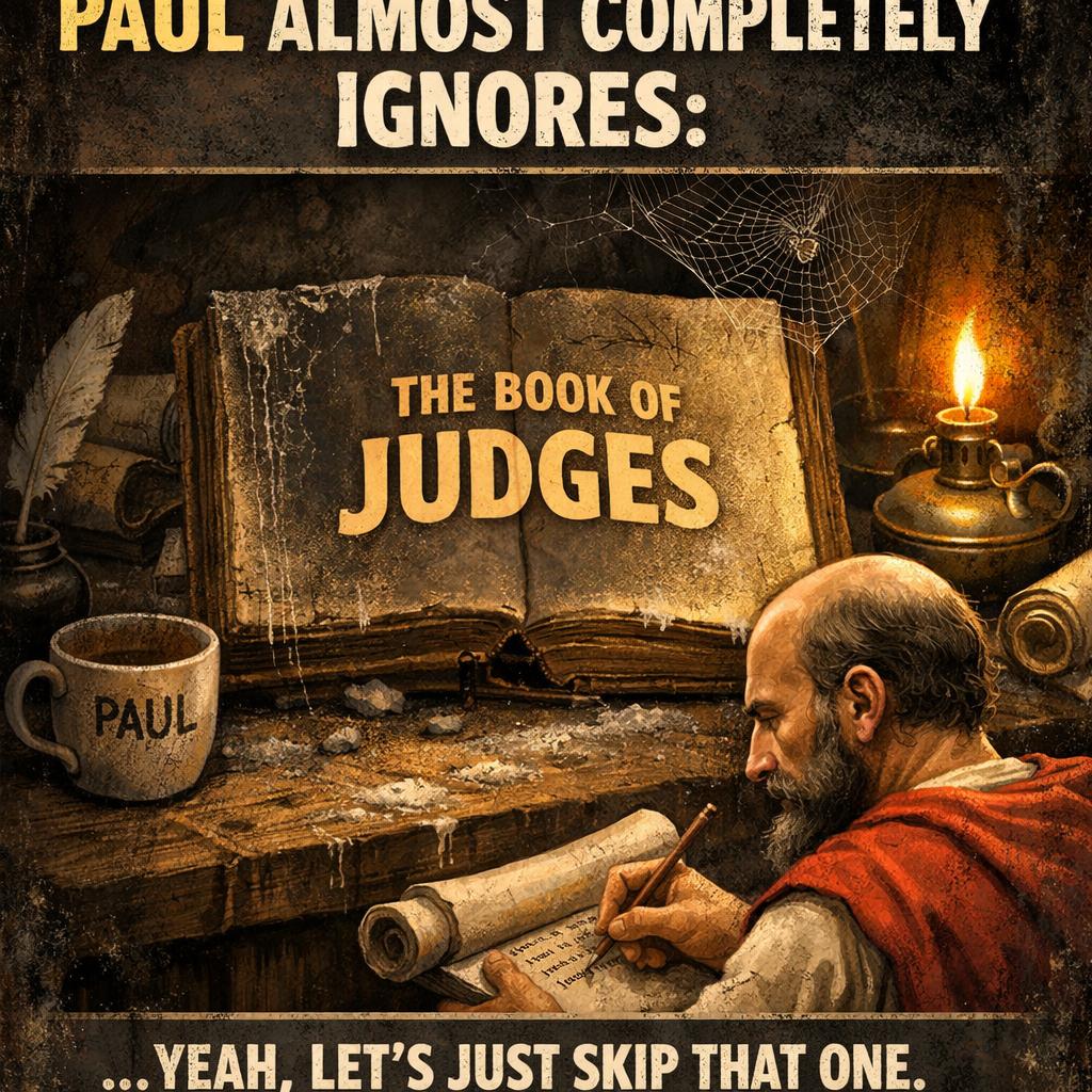 Paul ALMOST COMPLETELY IGNORES: [the book of] Judges Blank Meme Template
