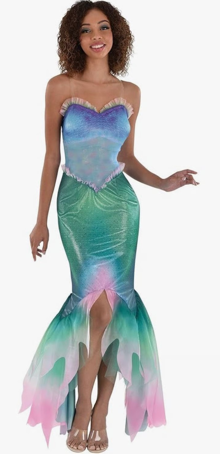 Disney Little Mermaid Live Action Ariel Adult Costume Dress XL ( Blank Meme Template