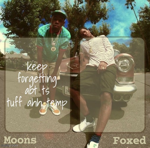 Moons & Foxed - Rocky & Tyler Temp | keep forgetting abt ts tuff ahh temp | image tagged in moons foxed - rocky tyler temp | made w/ Imgflip meme maker
