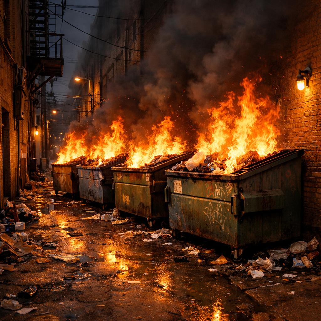 Dumpster Fires Blank Meme Template