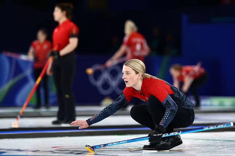 Milan Olympics curling Blank Meme Template