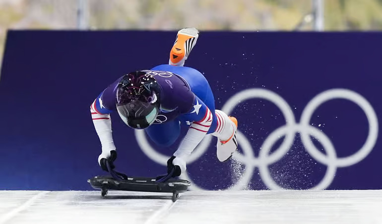 Milan Olympics skeleton Blank Meme Template