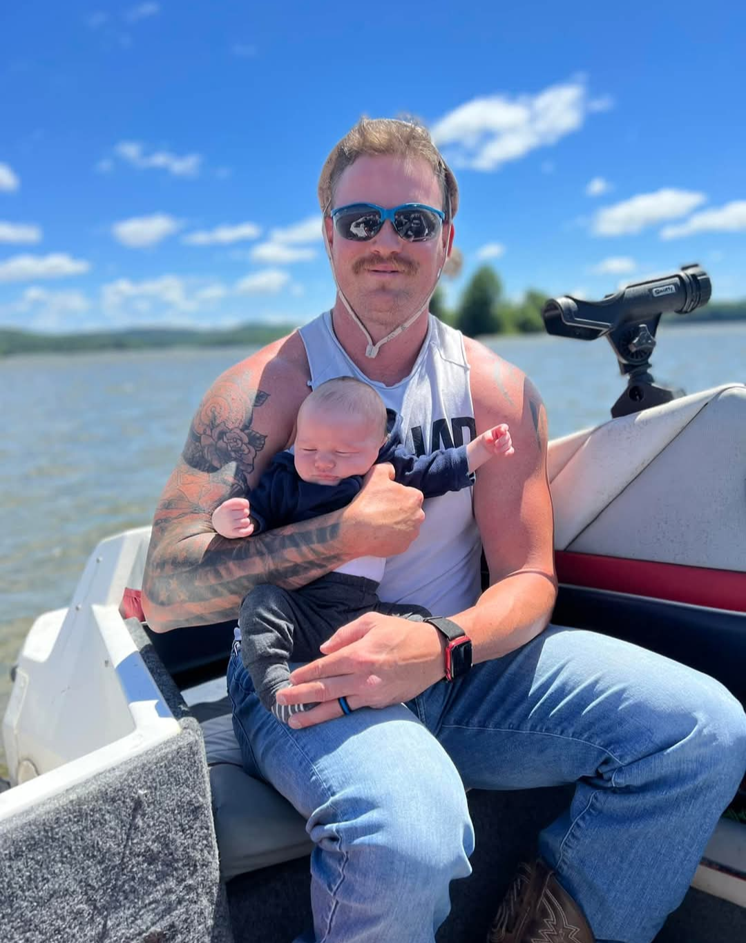 Shawn with a moustache Blank Meme Template