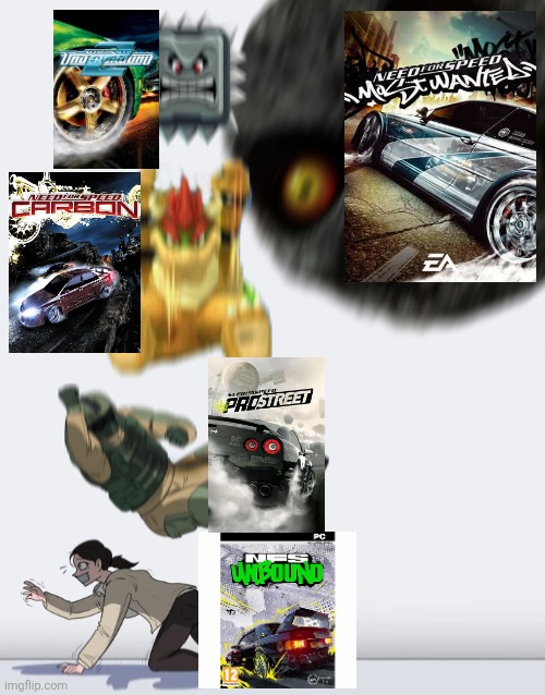 nfs games be like | image tagged in crushing combo,need for speed | made w/ Imgflip meme maker
