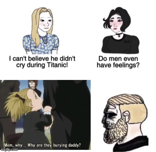 if you know you know | image tagged in chad crying,fullmetal alchemist | made w/ Imgflip meme maker
