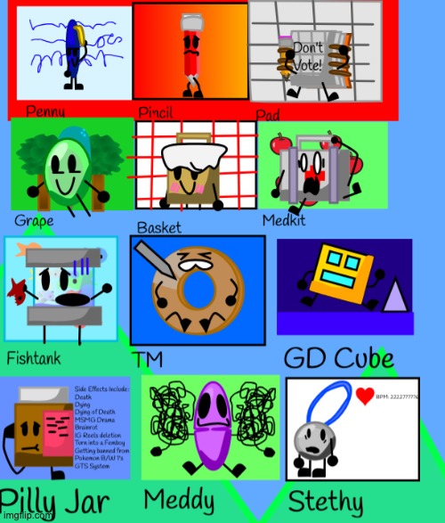 My OC's Voting game cuz im bored lol, vote one you hate from the red row | made w/ Imgflip meme maker