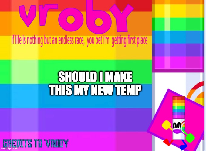 SHOULD I MAKE THIS MY NEW TEMP | made w/ Imgflip meme maker