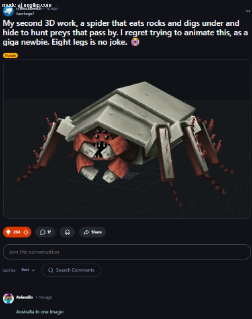 Say I'm wrong. | image tagged in minecraft,australia,meanwhile in australia,reddit | made w/ Imgflip meme maker