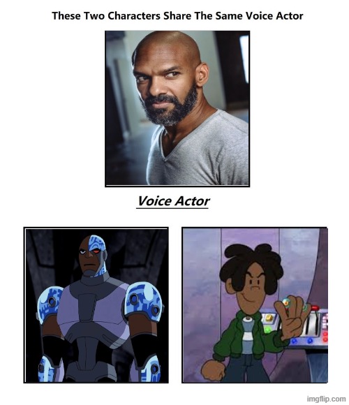 Khary Payton | image tagged in same voice actor,khary payton,teen titans,codename kids next door,cartoon network,dc comics | made w/ Imgflip meme maker