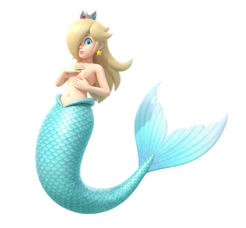 Mermaid Rosalina Blank Meme Template