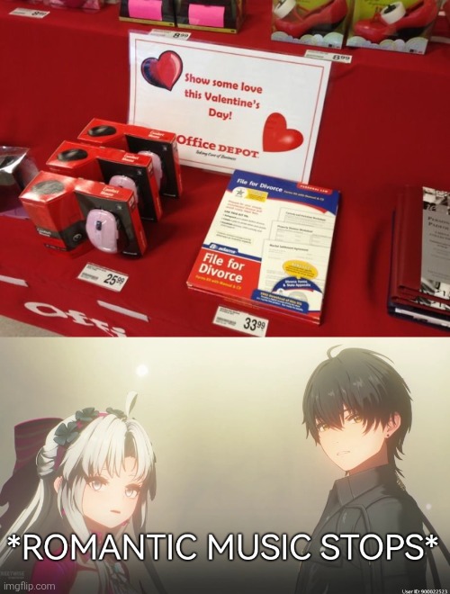 So much for the "Happy Valentine’s Day!". | image tagged in valentine's day,divorce | made w/ Imgflip meme maker