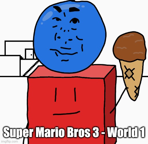 Bing Chilling | Super Mario Bros 3 - World 1 | image tagged in bing chilling | made w/ Imgflip meme maker