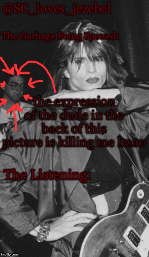 I forgor to tell yall what I was listening to (my dogs snoring) | the expression of the dude in the back of this picture is killing me lmao | image tagged in sc's new but old announcement temp | made w/ Imgflip meme maker