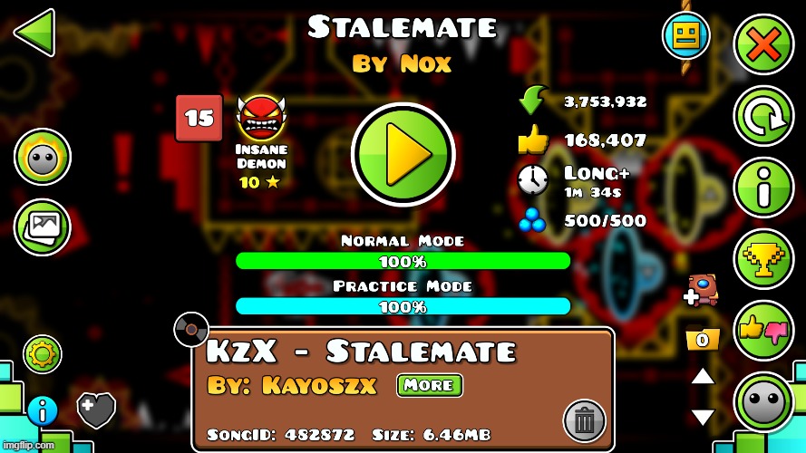 Finally... | image tagged in geometry dash,stalemate | made w/ Imgflip meme maker