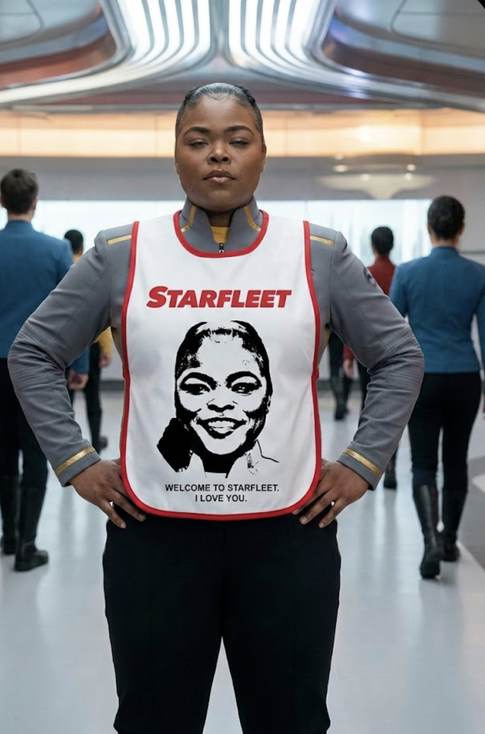 Welcome to Starfleet.  I love you! Blank Meme Template