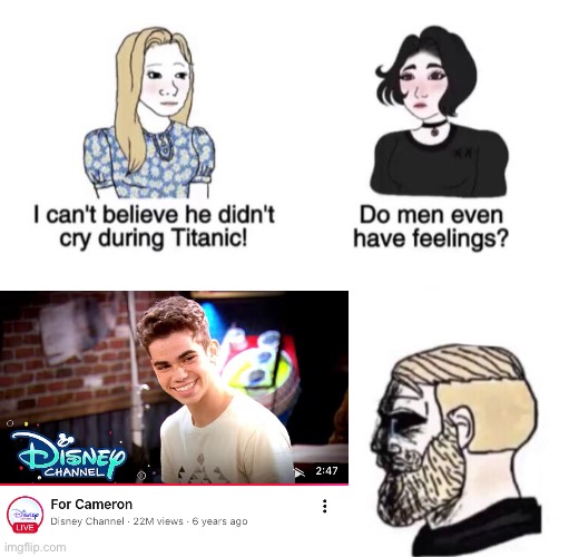 I still miss him… | image tagged in chad crying,sad,memes | made w/ Imgflip meme maker