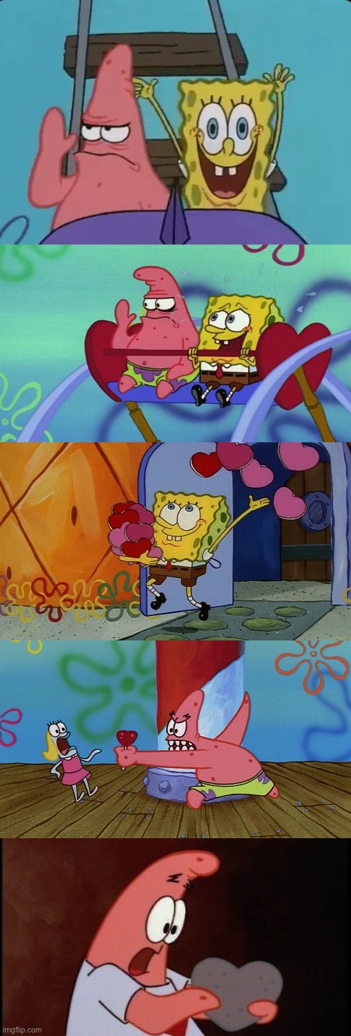 26 years ago today, the SpongeBob SquarePants episode ‘Valentine’s Day’ premiered on Nickelodeon. | image tagged in nostalgia,spongebob,valentines | made w/ Imgflip meme maker