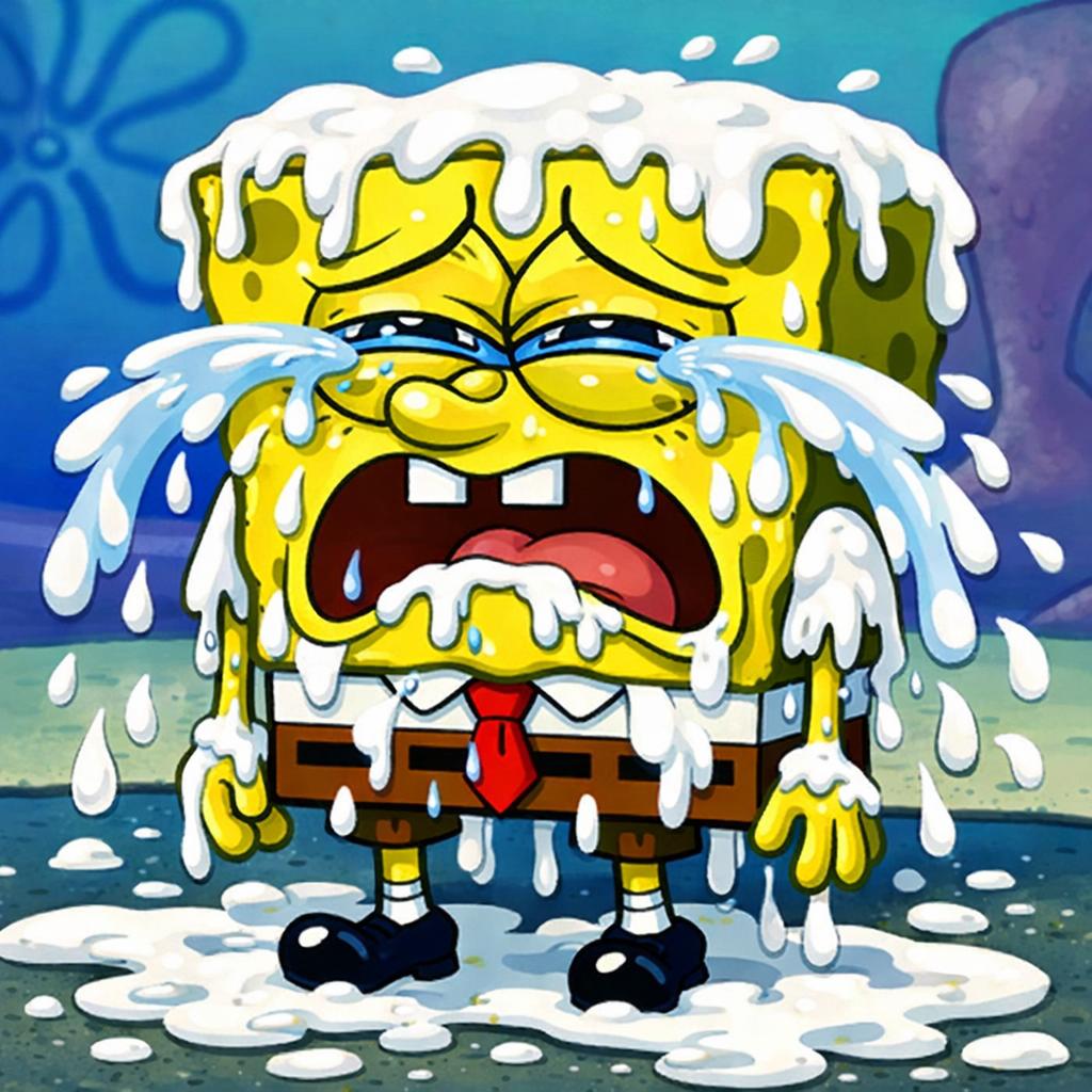 High Quality SpunchBop Cum Blank Meme Template