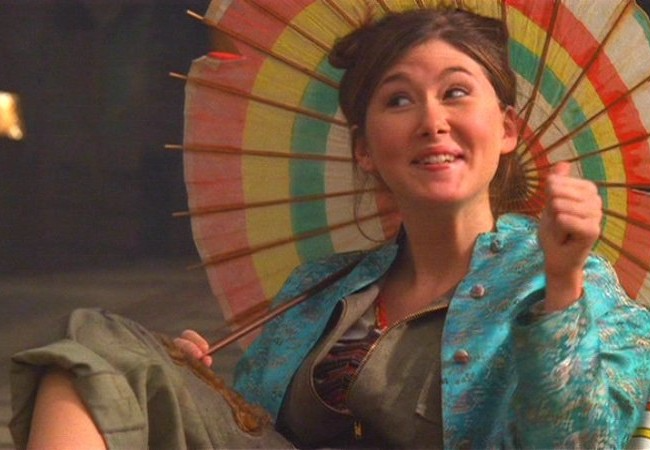 High Quality Kaylee from Firefly with umbrella Blank Meme Template