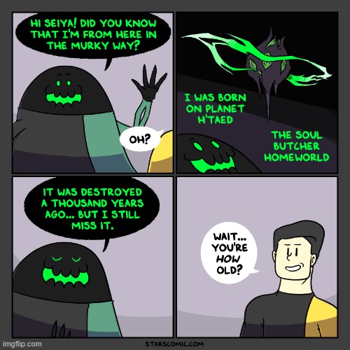 image tagged in stars,alien,home,planet,old,dang | made w/ Imgflip meme maker