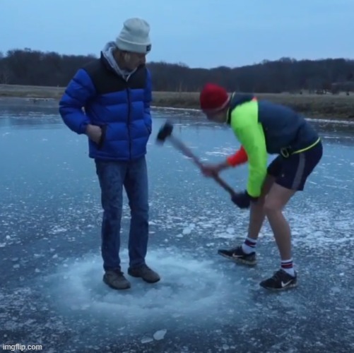 image tagged in breaking ice | made w/ Imgflip meme maker