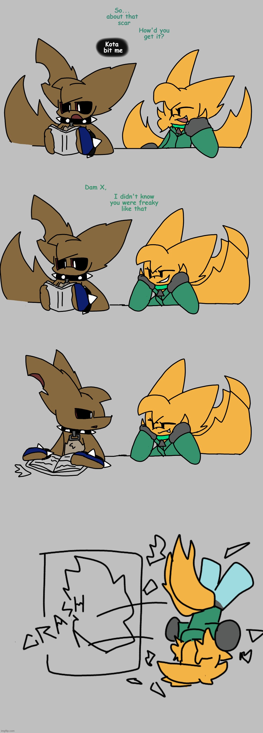 *GET OUT SFX* | image tagged in kotas sibling btw | made w/ Imgflip meme maker