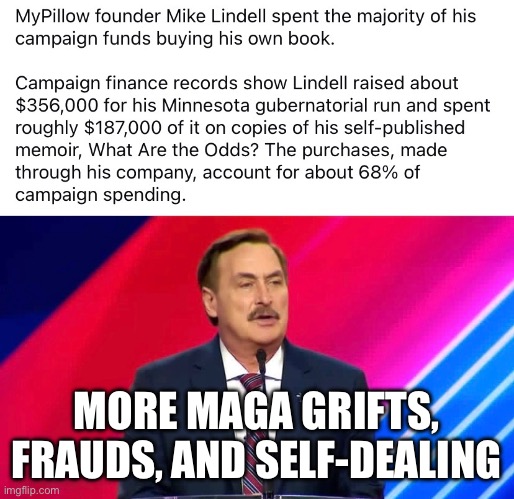 MORE MAGA GRIFTS, FRAUDS, AND SELF-DEALING | made w/ Imgflip meme maker