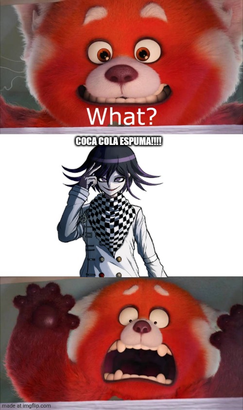 KOKA KOLA ESPUMA (yea I ruined it) | COCA COLA ESPUMA!!!! | image tagged in who screams at mei lee,coca cola espuma,boom,deviantart,oh wow are you actually reading these tags | made w/ Imgflip meme maker