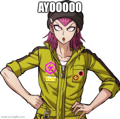 Kazuichi Souda Oof | AYOOOOO | image tagged in kazuichi souda oof | made w/ Imgflip meme maker