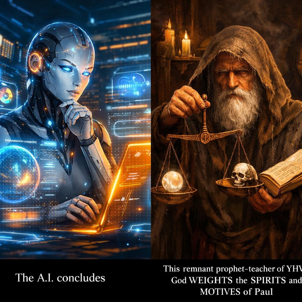 “The A.I. concludes” vs “This remnant prophet-teacher of YHWH Go Blank Meme Template