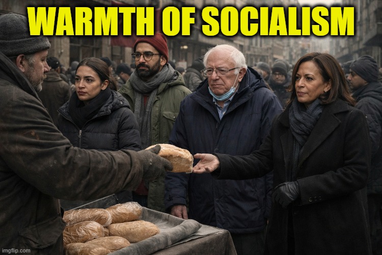 Nothing like a good old-fashioned bread line to bring folks together. | WARMTH OF SOCIALISM | made w/ Imgflip meme maker