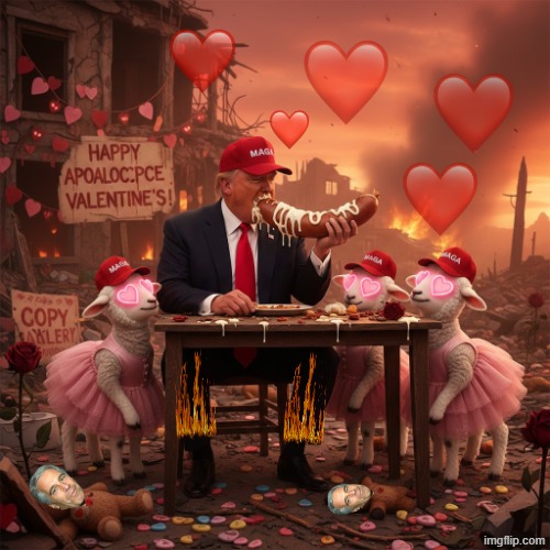 HAPPY TRUMPSTEINE'S DAY | image tagged in valentine's day,valentines day,valentines,valentine,happy valentine's day,valentine's day card meme | made w/ Imgflip meme maker